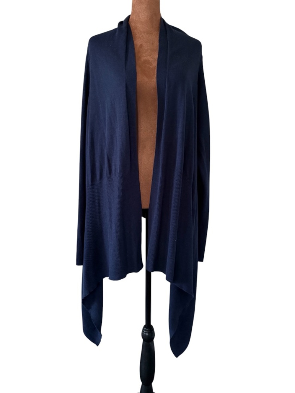 Tommy Bahama Navy Waterfall Longline Cardigan Sweater Women’s Large